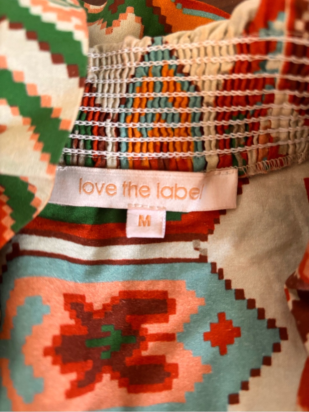 Love The Label Ruffle Puff Sleeve Open Jacket SZ M Boho Festival - Picture 7 of 9